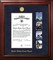 Patriot Frames Coast Guard 10x14 Certificate Executive Frame with Gold Medallion with Mahogany Filet
